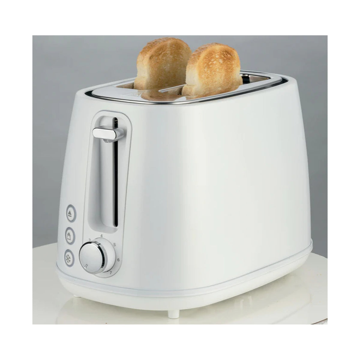 Kenwood Elementa Stainless Steel Electric 2 Slice Toaster - Matt White TCM37.000WH