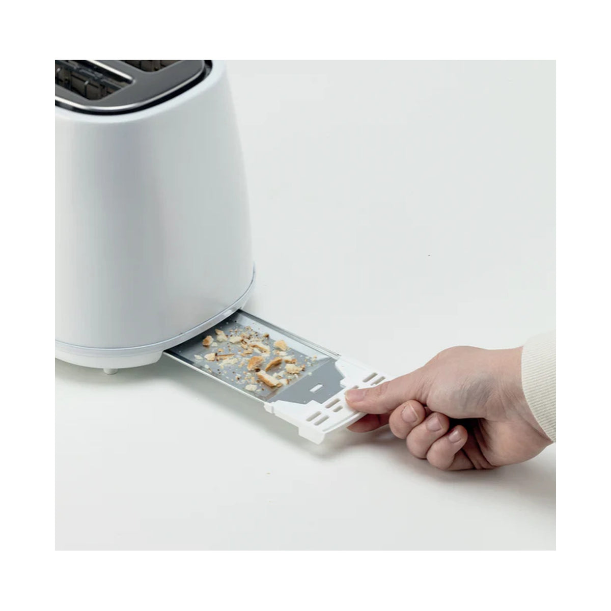 Kenwood Elementa Stainless Steel Electric 2 Slice Toaster - Matt White TCM37.000WH