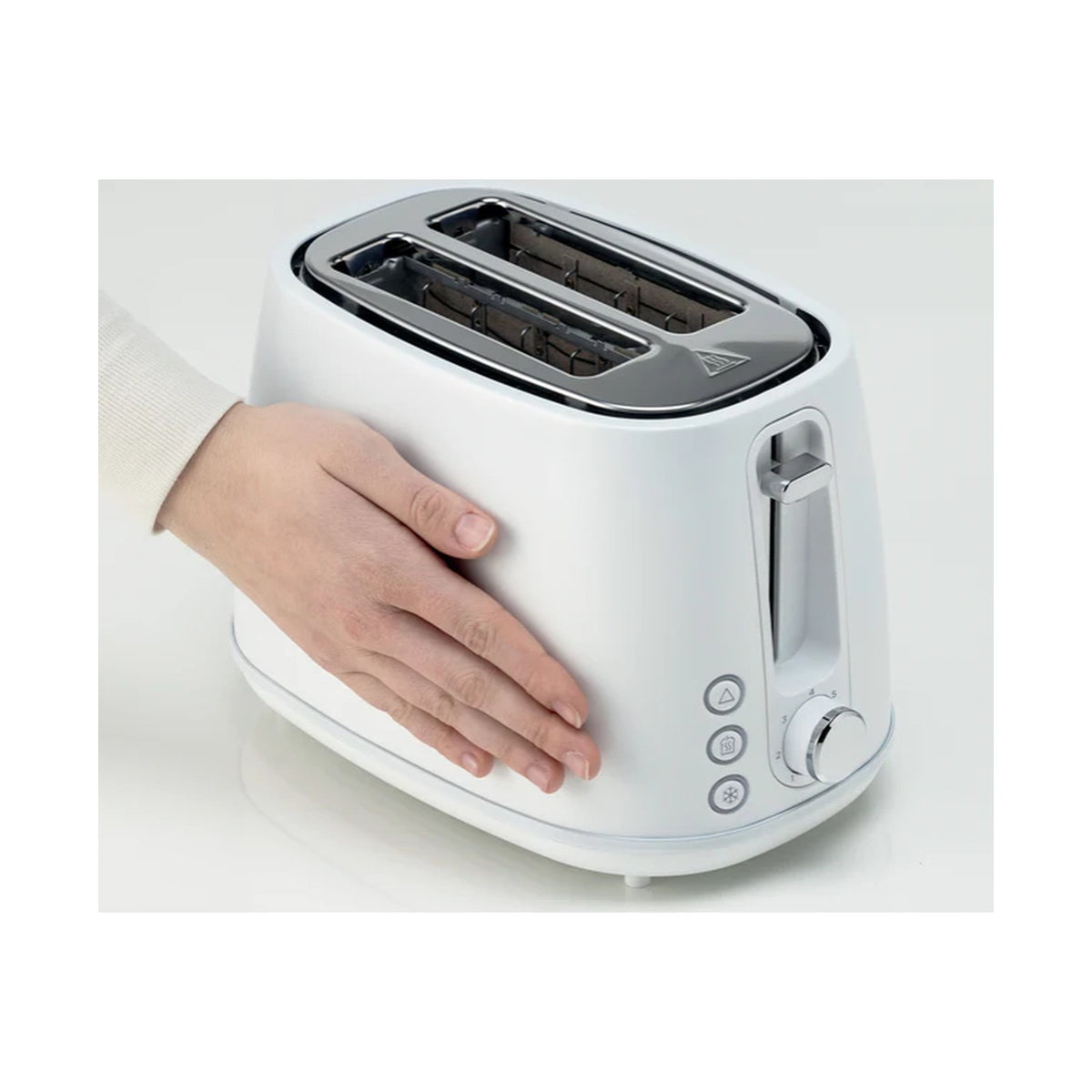 Kenwood Elementa Stainless Steel Electric 2 Slice Toaster - Matt White TCM37.000WH