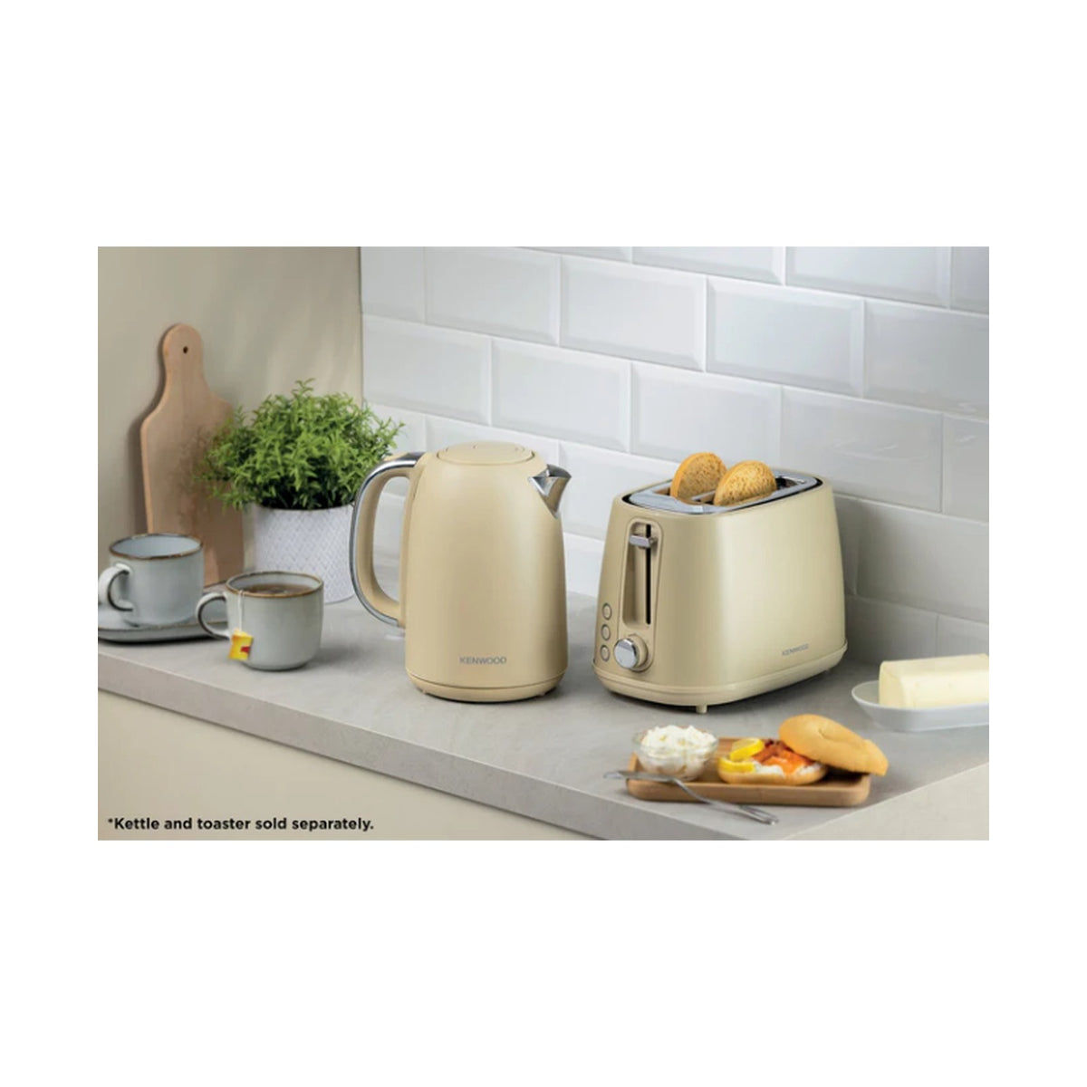 Kenwood Elementa Stainless Steel Electric Kettle - Matt Champagne ZJM37.000CP