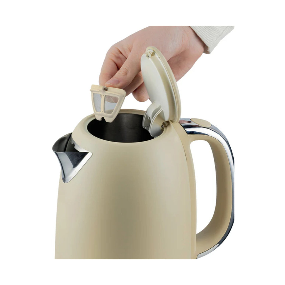 Kenwood Elementa Stainless Steel Electric Kettle - Matt Champagne ZJM37.000CP
