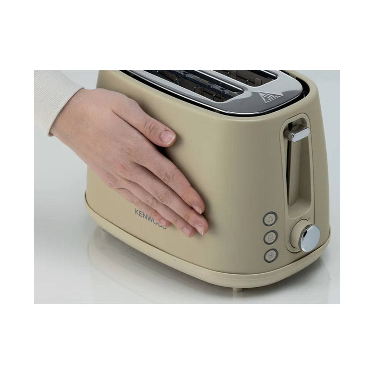 Kenwood Elementa Stainless Steel Electric 2 Slice Toaster - Matt Champagne TCM37.000CP