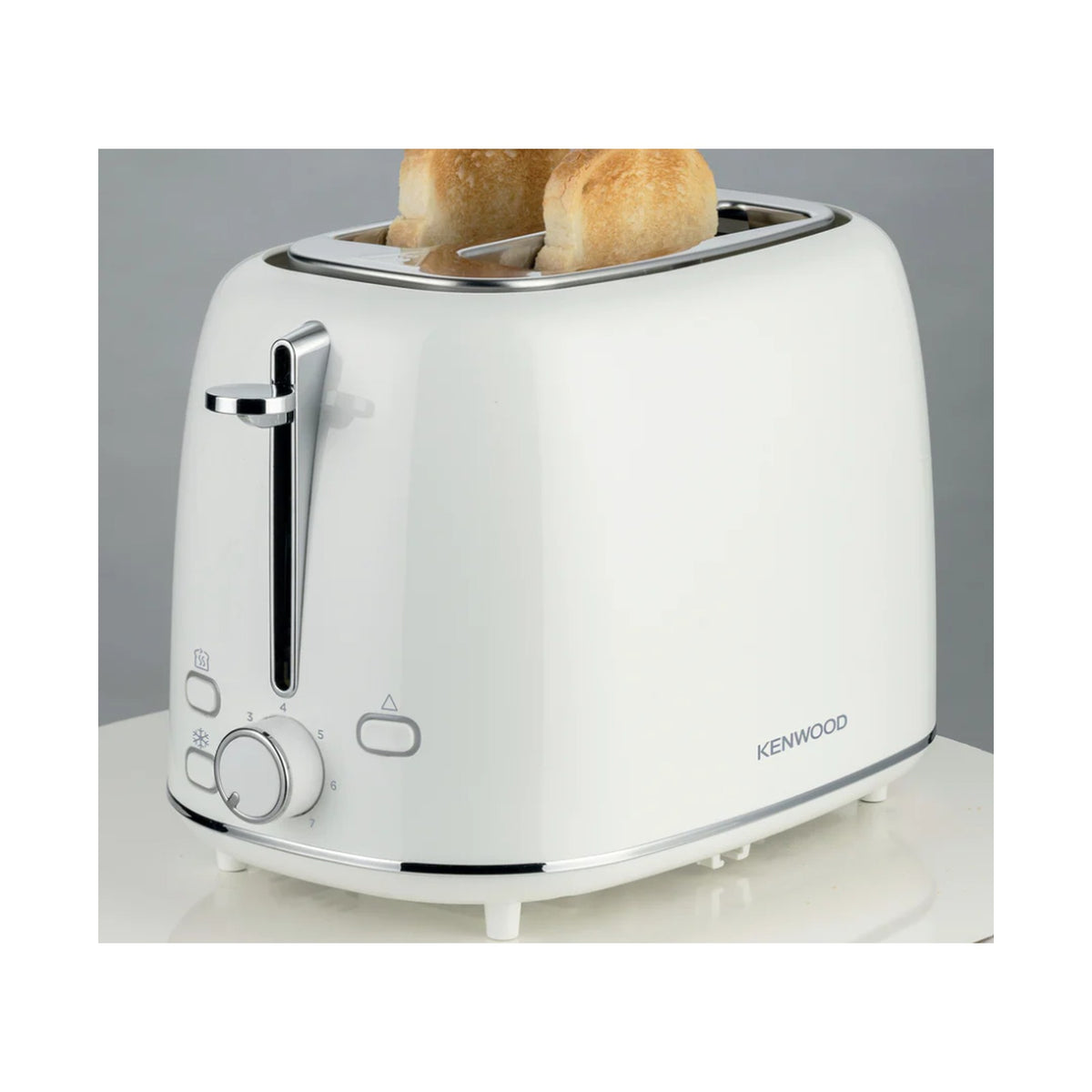 Kenwood Eterna Plastic Electric 2 Slice Toaster - Glossy White TCP31.000WH