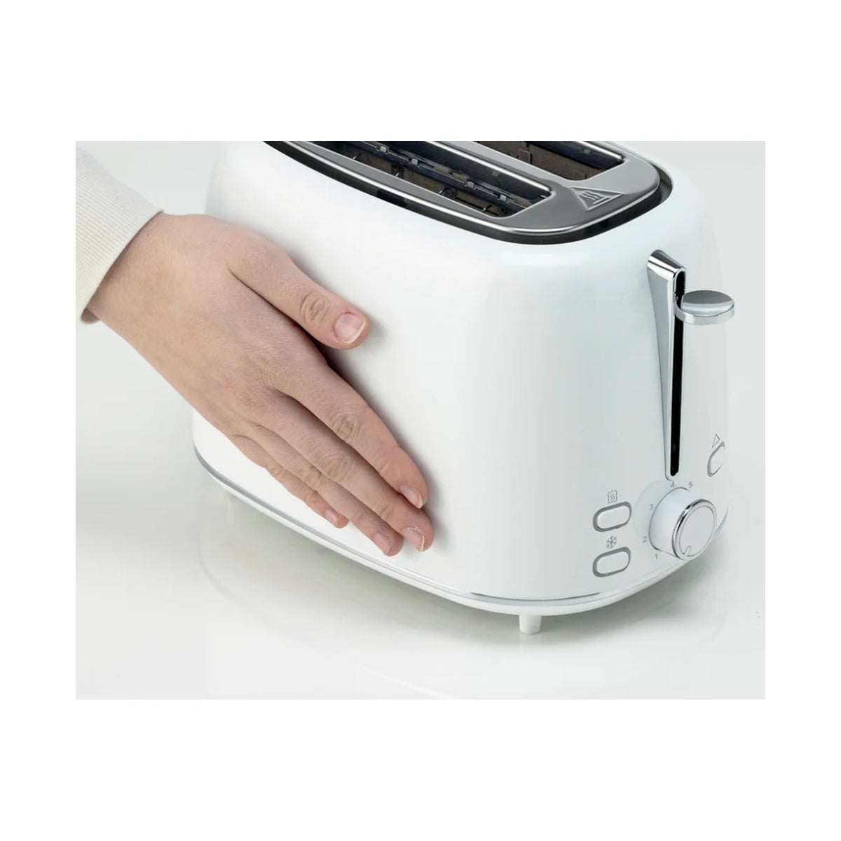 Kenwood Eterna Plastic Electric 2 Slice Toaster - Glossy White TCP31.000WH