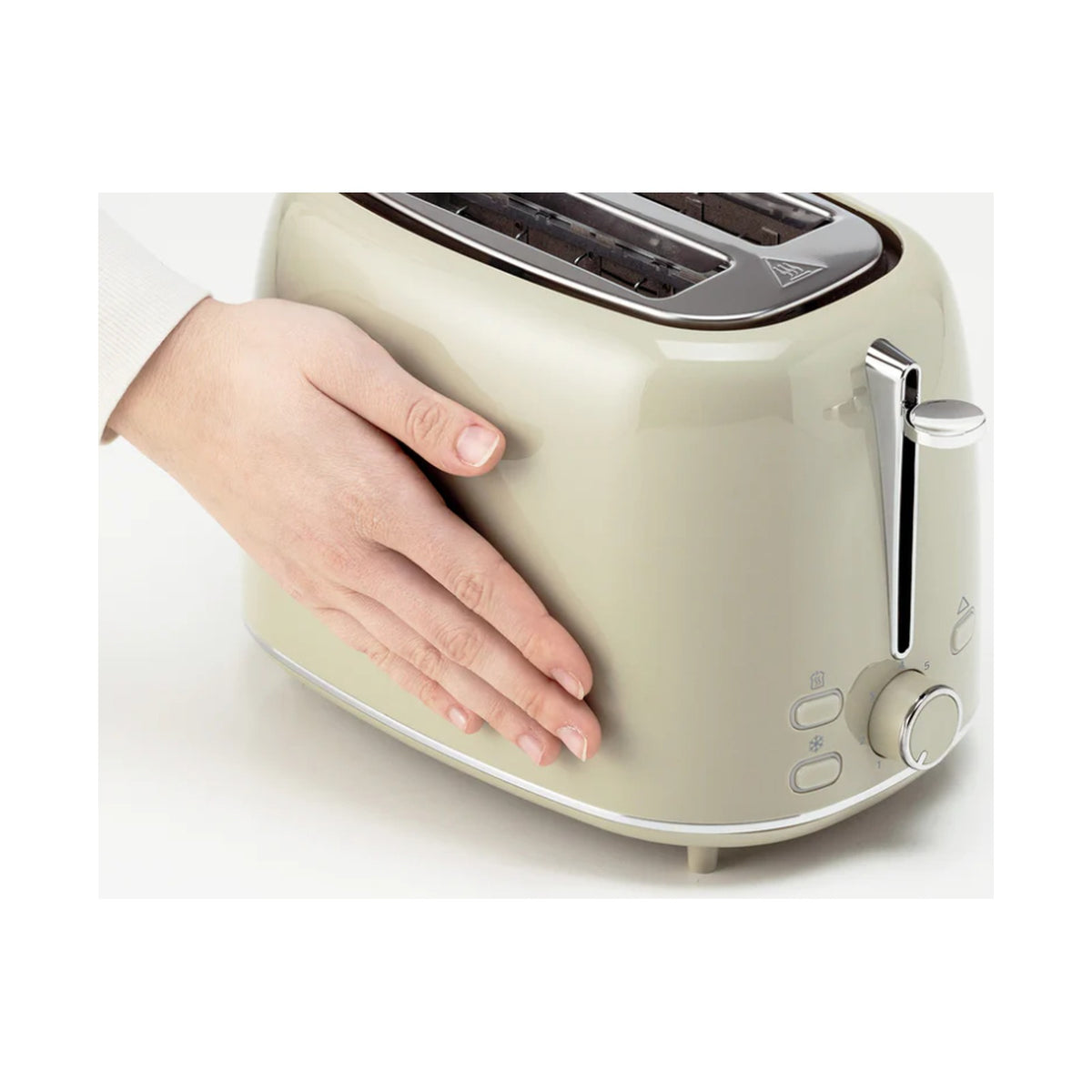 Kenwood Eterna Plastic Electric 2 Slice Toaster - Glossy Beige TCP31.000BG
