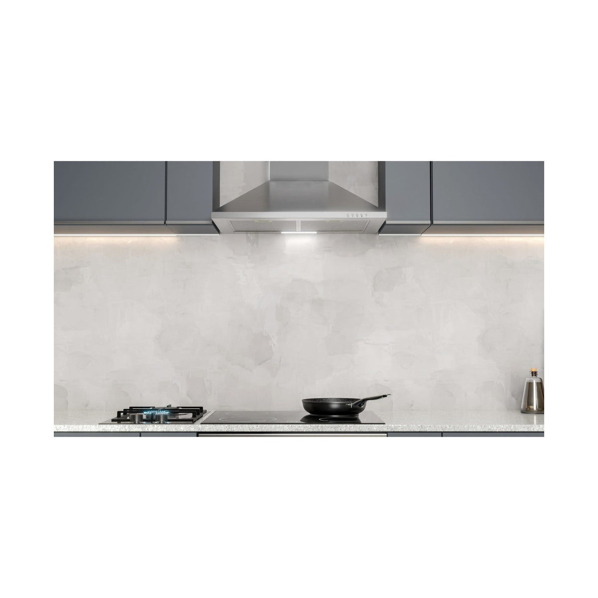 Falco  60cm Pyramid Type Stainless Steel Chimney Extractor FAL-60-210