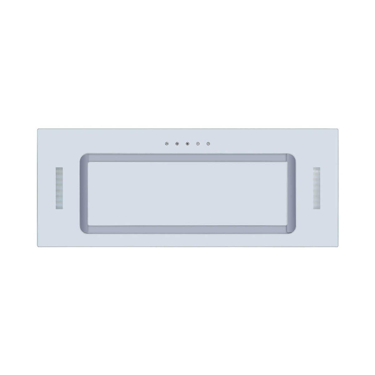 Falco  90cm Fully Integrated White Glass Extractor FAL-90-BIG