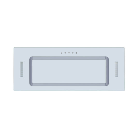 Falco  90cm Fully Integrated White Glass Extractor FAL-90-BIG