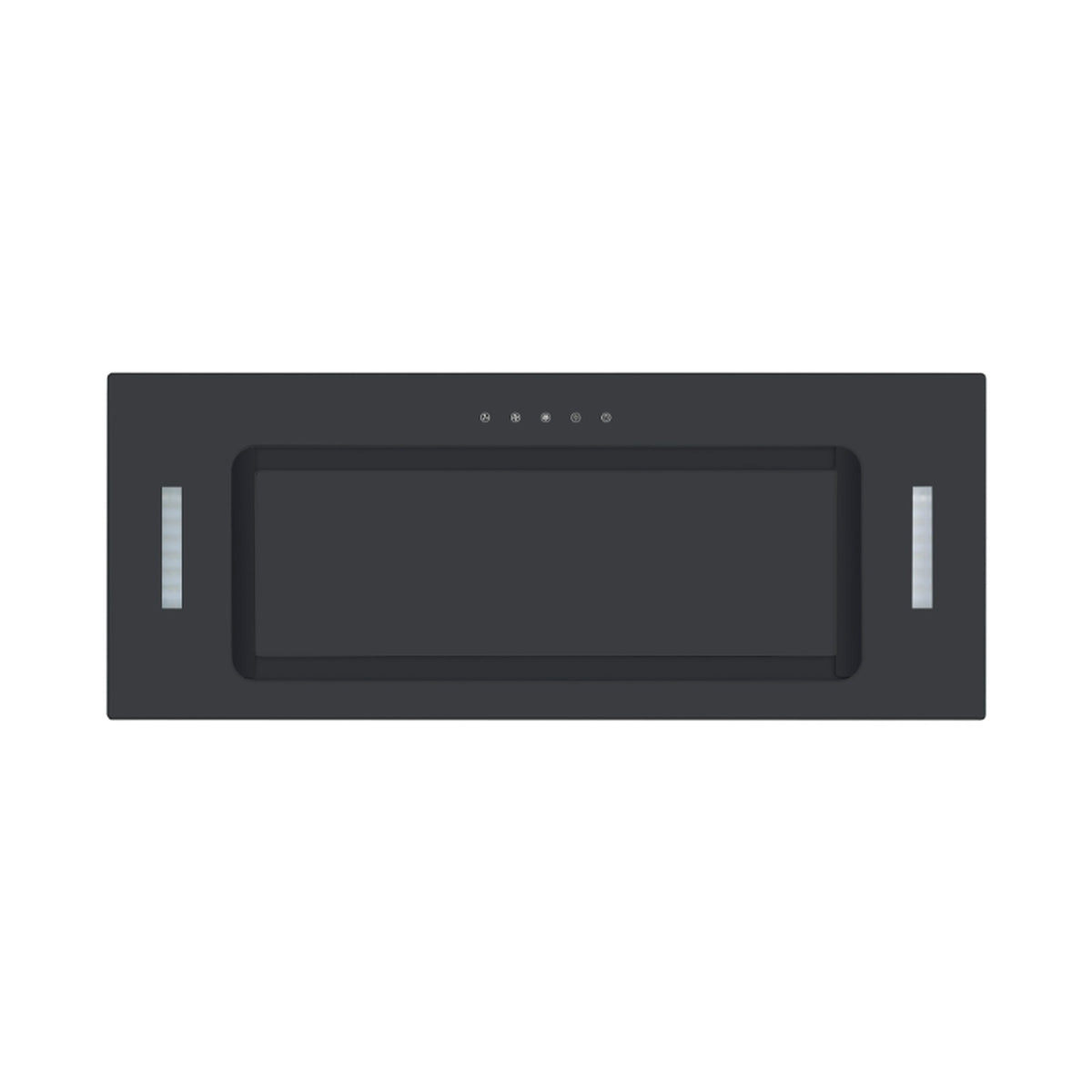 Falco  90cm Fully Integrated Black Glass Extractor FAL-90-BIG-B