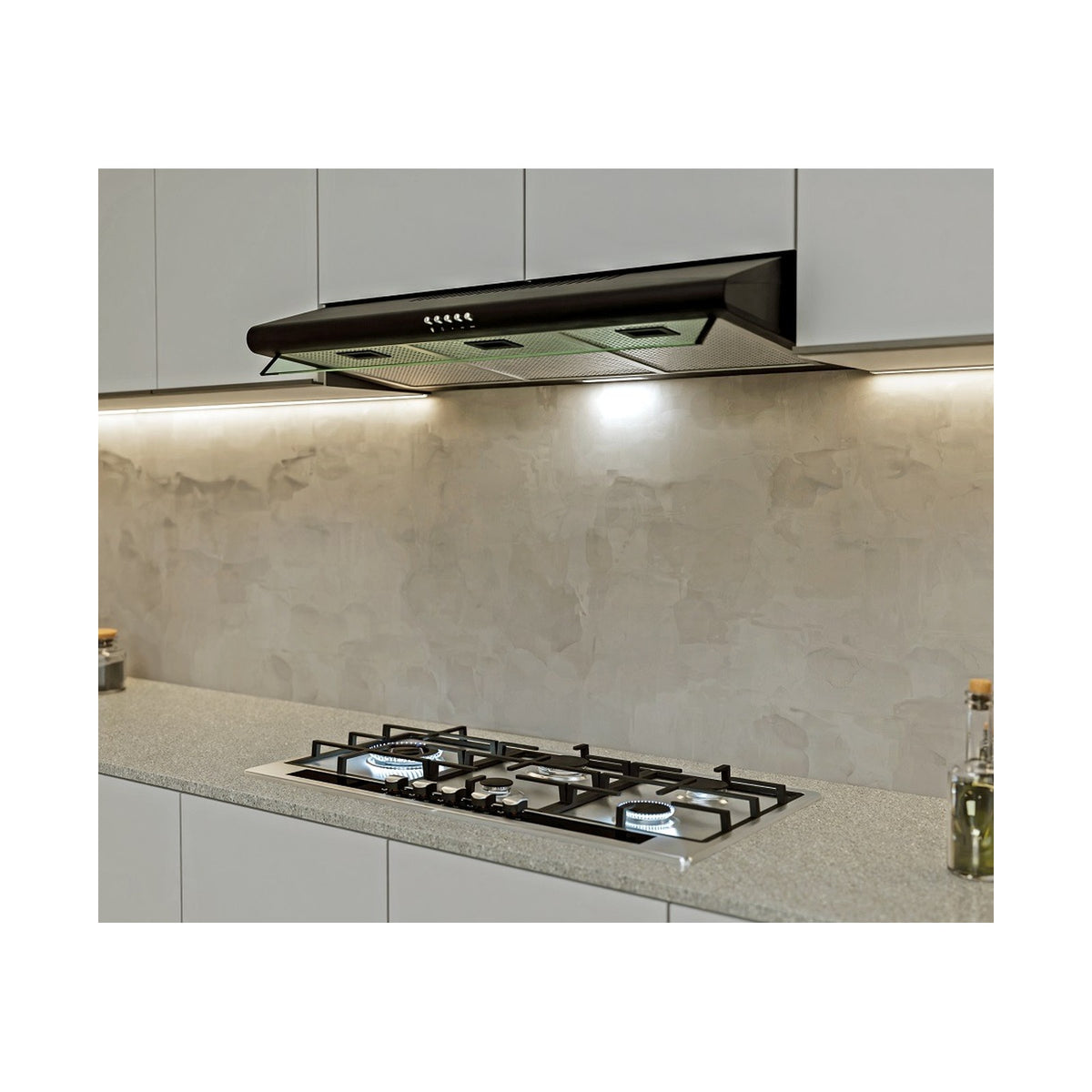 Falco  90cm Cookerhood Black LED FAL-90-MH10BLL