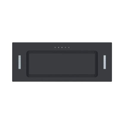Falco  52cm Fully Integrated Black Glass Extractor FAL-52-BIG-B