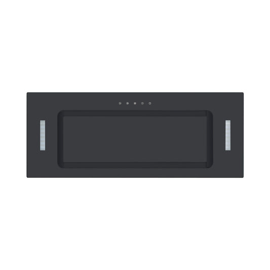 Falco  52cm Fully Integrated Black Glass Extractor FAL-52-BIG-B