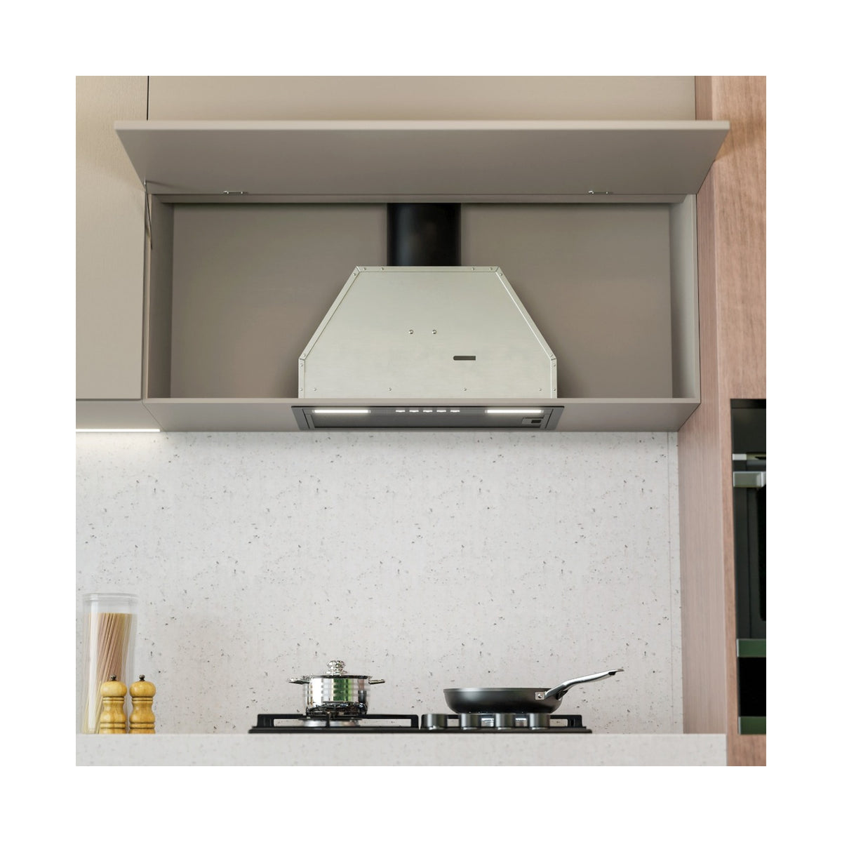 Falco  52cm Fully Integrated Black Extractor FAL-52-BISB