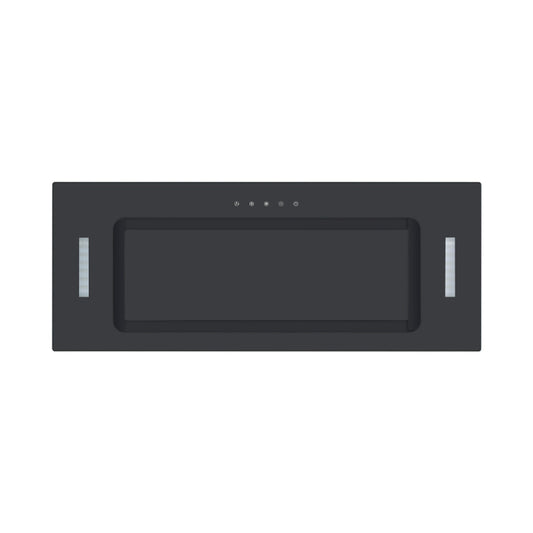Falco  75cm Fully Integrated Black Glass Extractor FAL-75-BIG-B