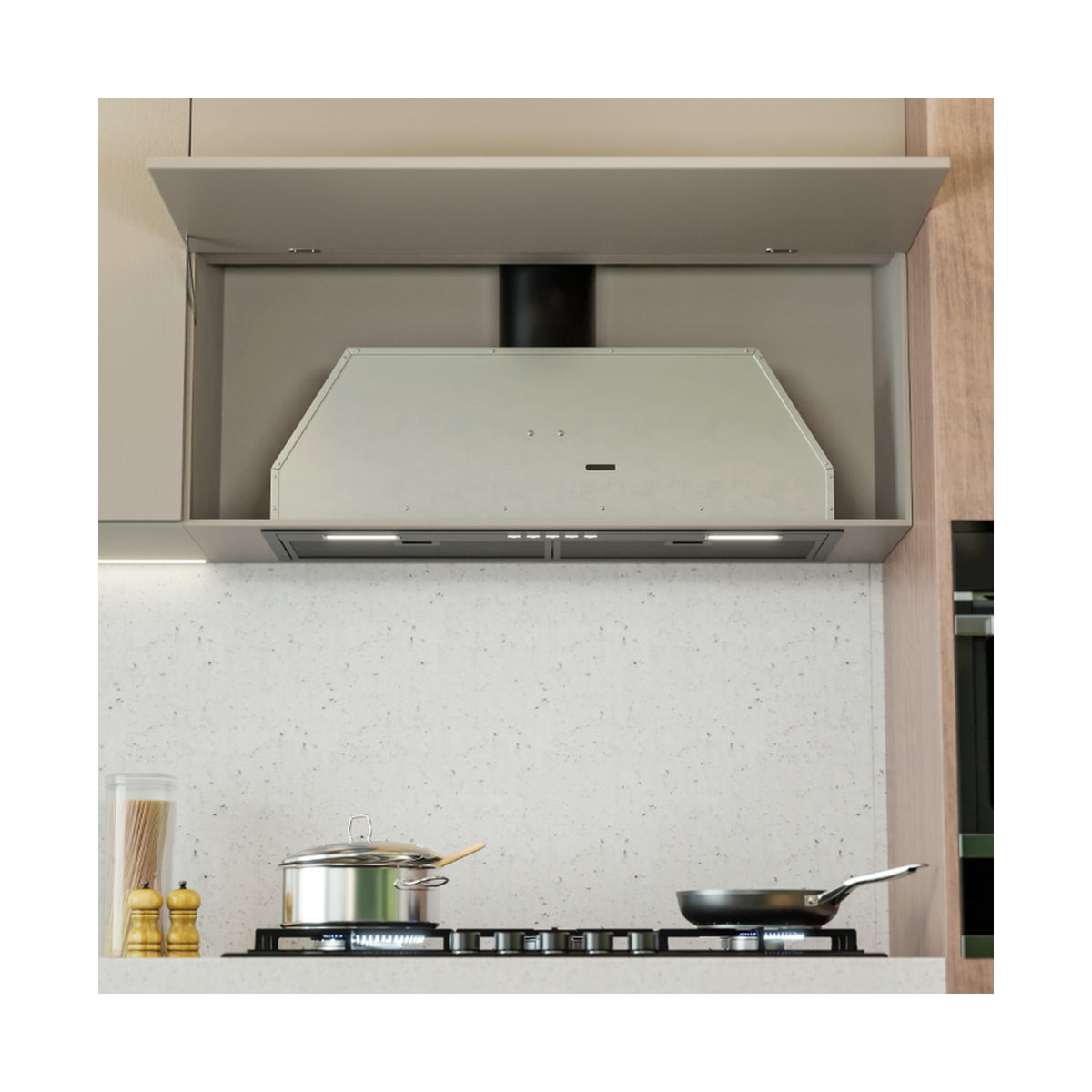 Falco  85cm Fully Integrated Black Extractor FAL-85-BISB