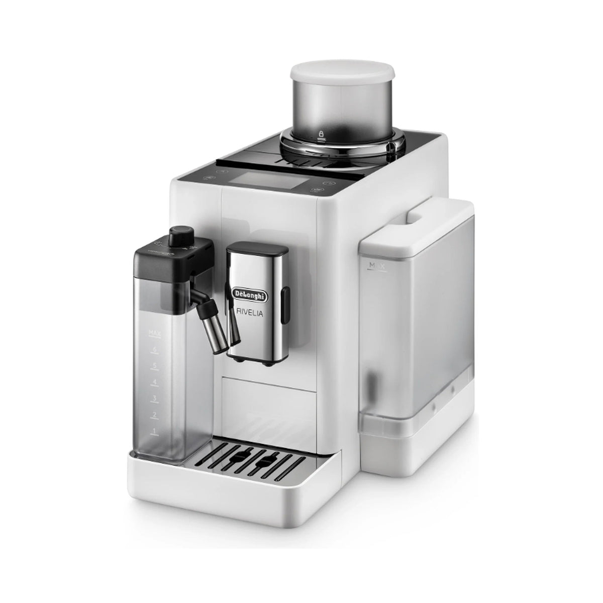 DeLonghi Rivelia Bean to Cup Coffee Machine Arctic White EXAM440.55.W