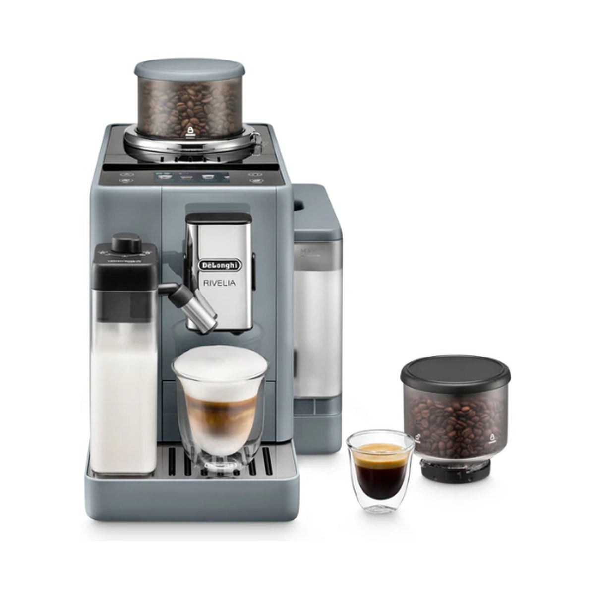 DeLonghi Rivelia Bean to Cup Coffee Machine Pebble Grey EXAM440.55.GY