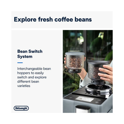 DeLonghi Rivelia Bean to Cup Coffee Machine Pebble Grey EXAM440.55.GY
