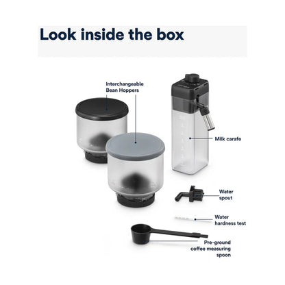 DeLonghi Rivelia Bean to Cup Coffee Machine Pebble Grey EXAM440.55.GY