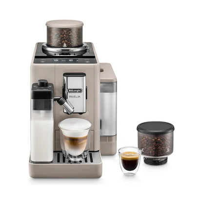 DeLonghi Rivelia Bean to Cup Coffee Machine Sand Beige EXAM440.55.BG