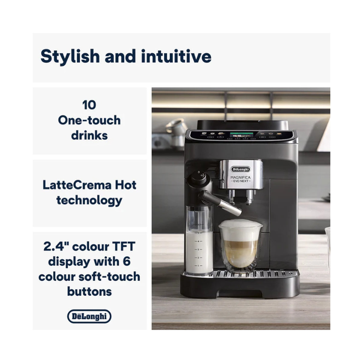 DeLonghi Magnifica Evo Next Bean to Cup Coffee Machine ECAM310.60.GB