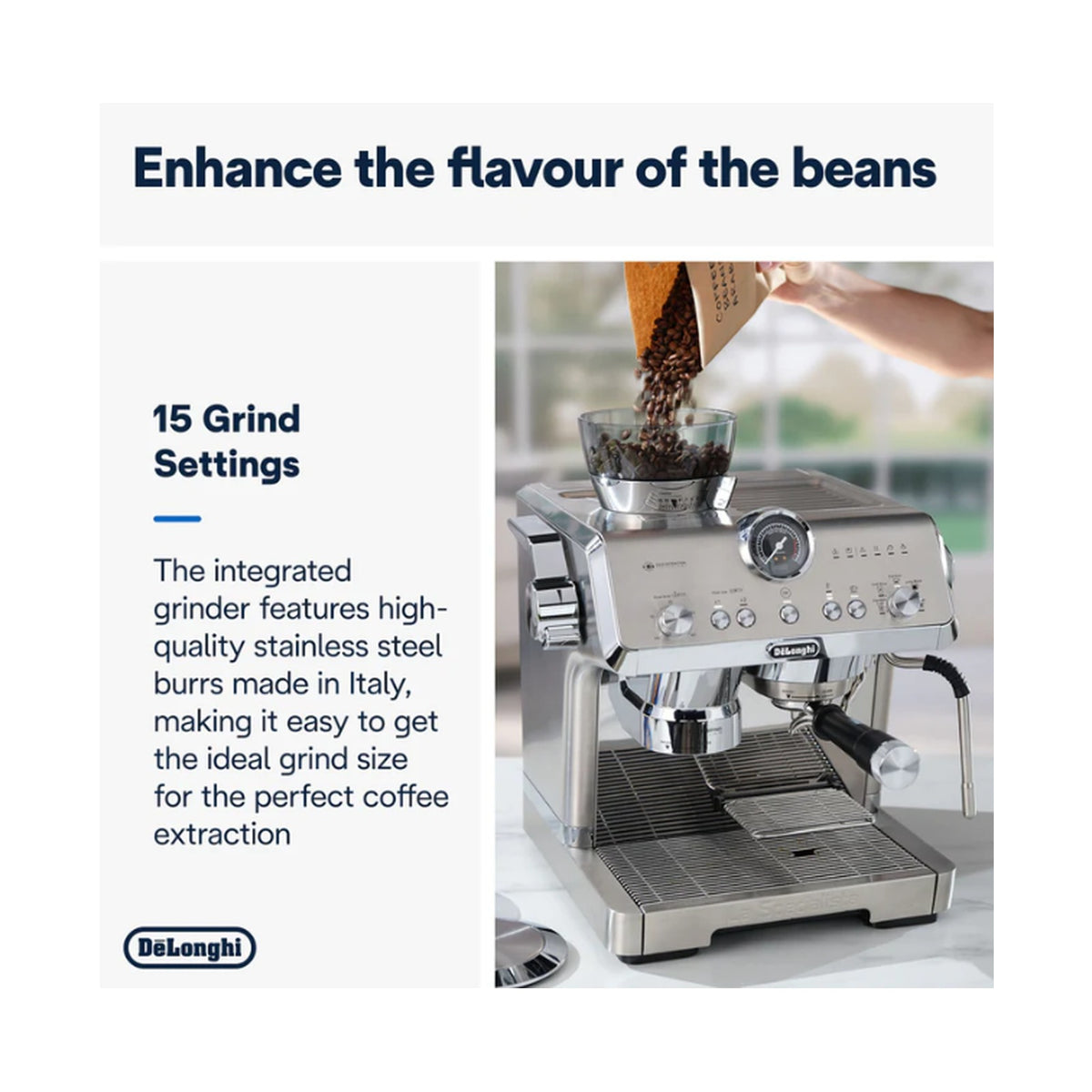 DeLonghi La Specialista Opera Manual Pump Espresso Machine EC9555.M