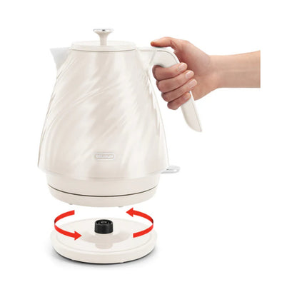 DeLonghi Ballerina Seta Electric Kettle 1.7L Silk Beige - KBDS3001.CR