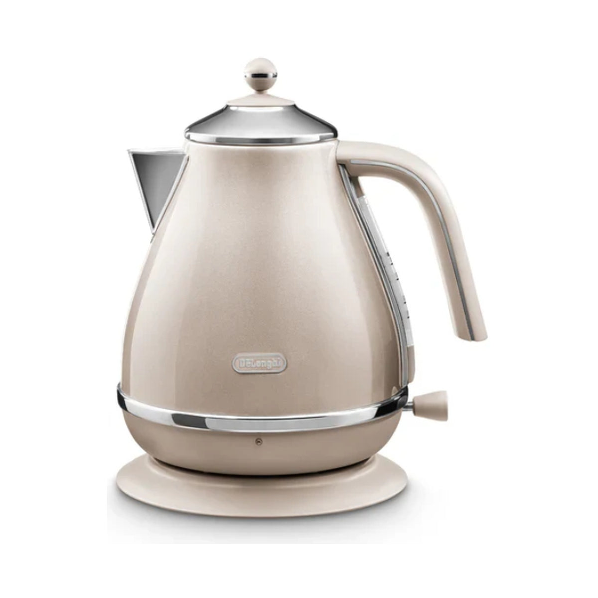 DeLonghi Icona Metallics 1.7L Electric Kettle Iridescent Beige KBOT3001.BG