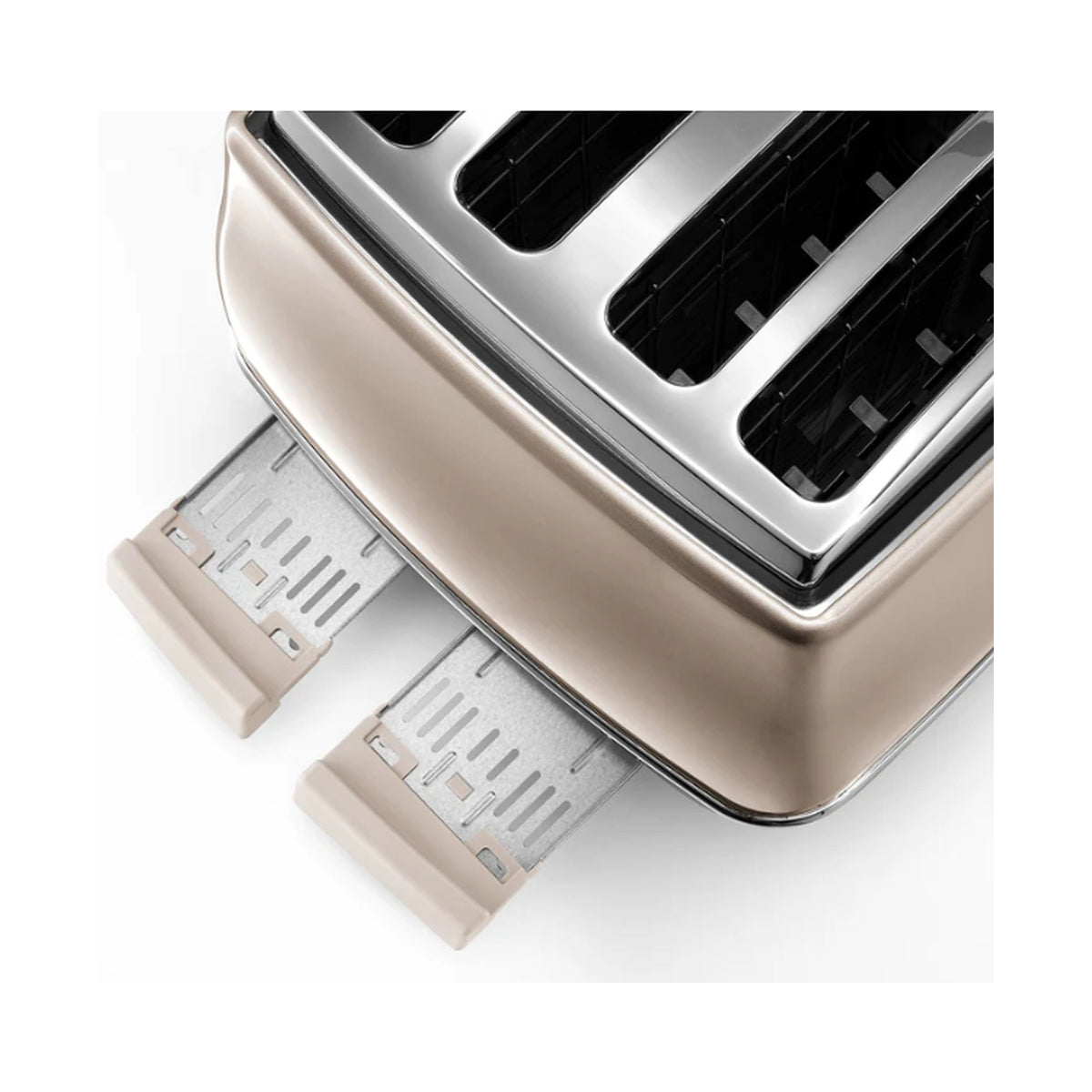 DeLonghi Icona Metallics 4 Slice Toaster Iridescent Beige CTOT4003.BG