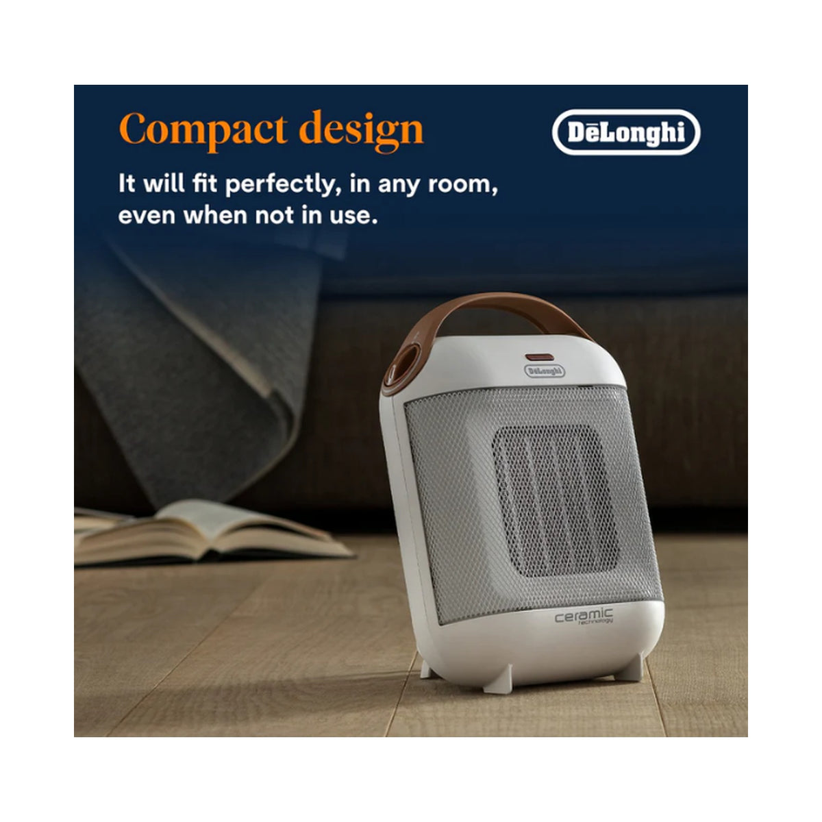 Delonghi Ceramic Fan Heater HFX3018.WH