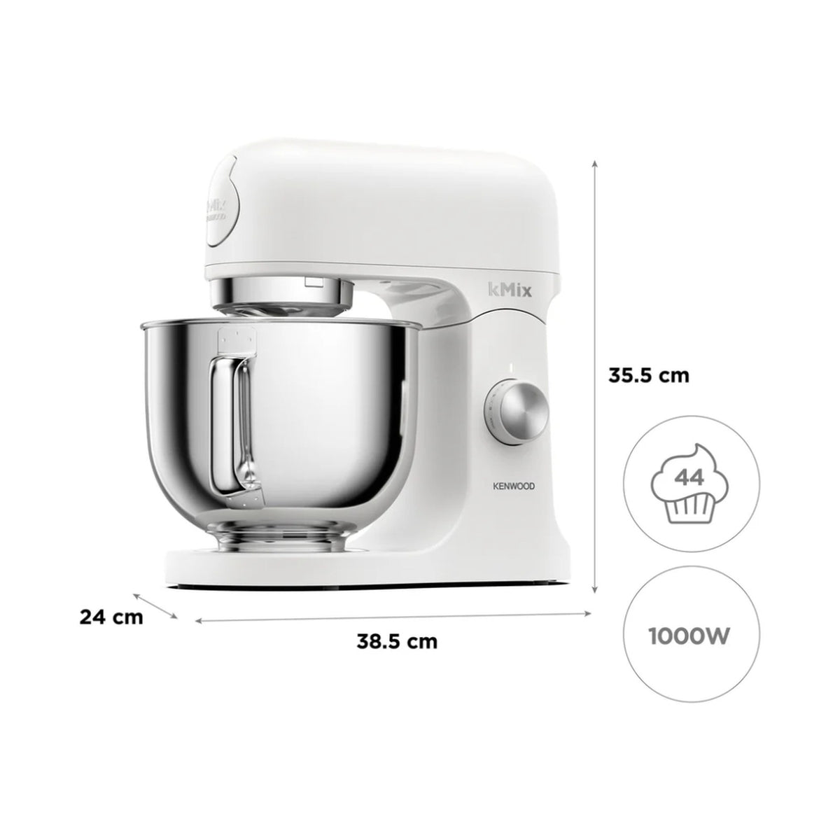Kenwood kMix Stand Mixer Matt White KMX751AWH