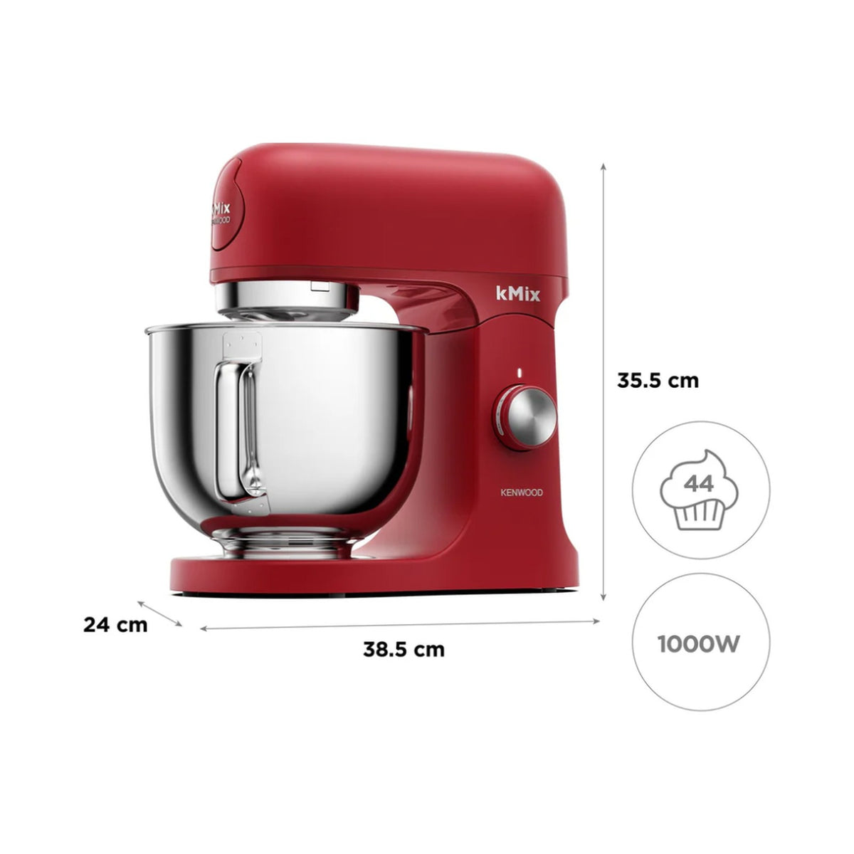 Kenwood kMix Stand Mixer Matt Red KMX751ARD