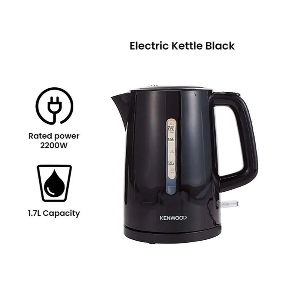 Kenwood Cordless Kettle 1,7L Black - ZJP00.000BK