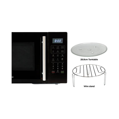 Kenwood - Microwave Oven with Grill Black 29L MWZ30.000BK