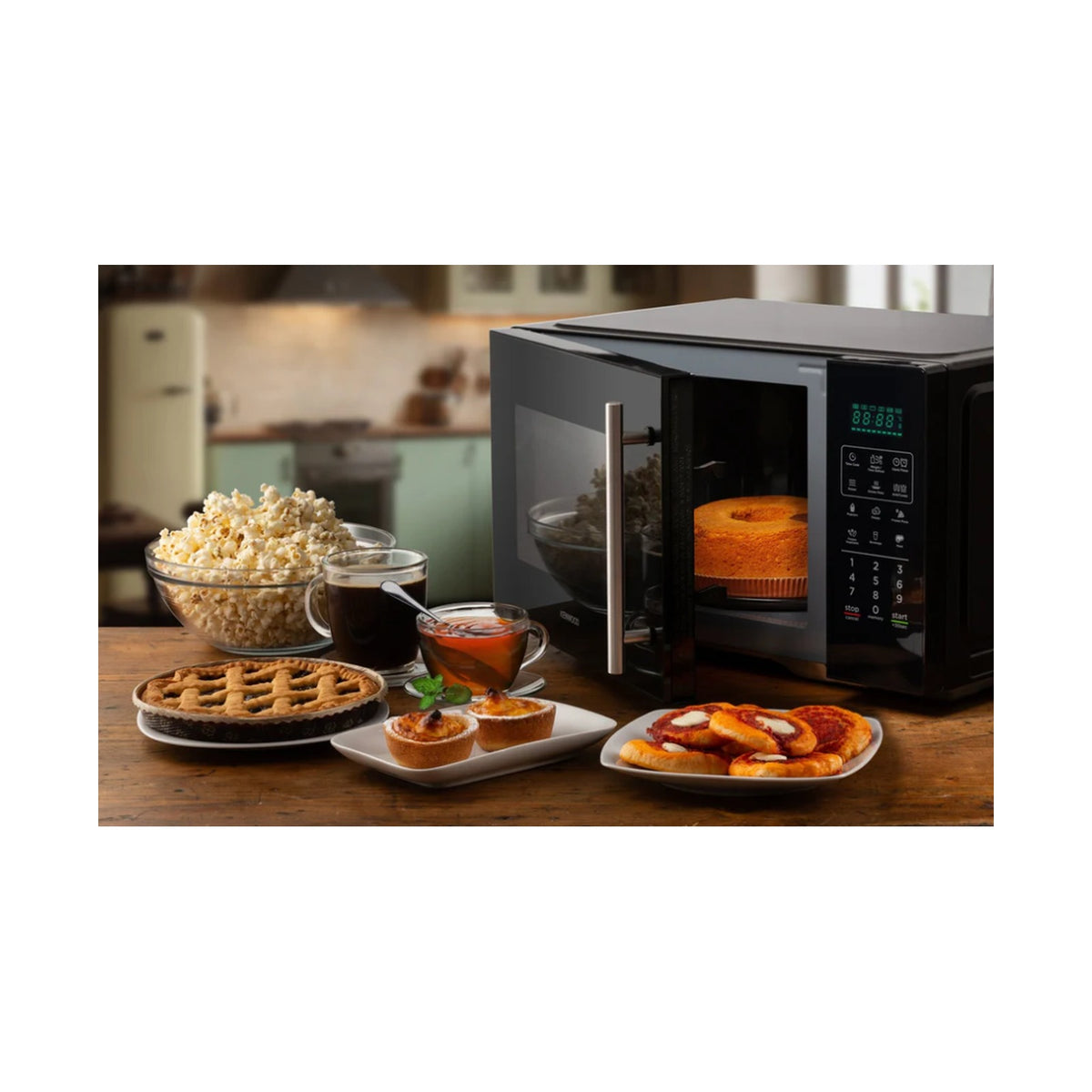Kenwood - Microwave Oven with Grill Black 29L MWZ30.000BK