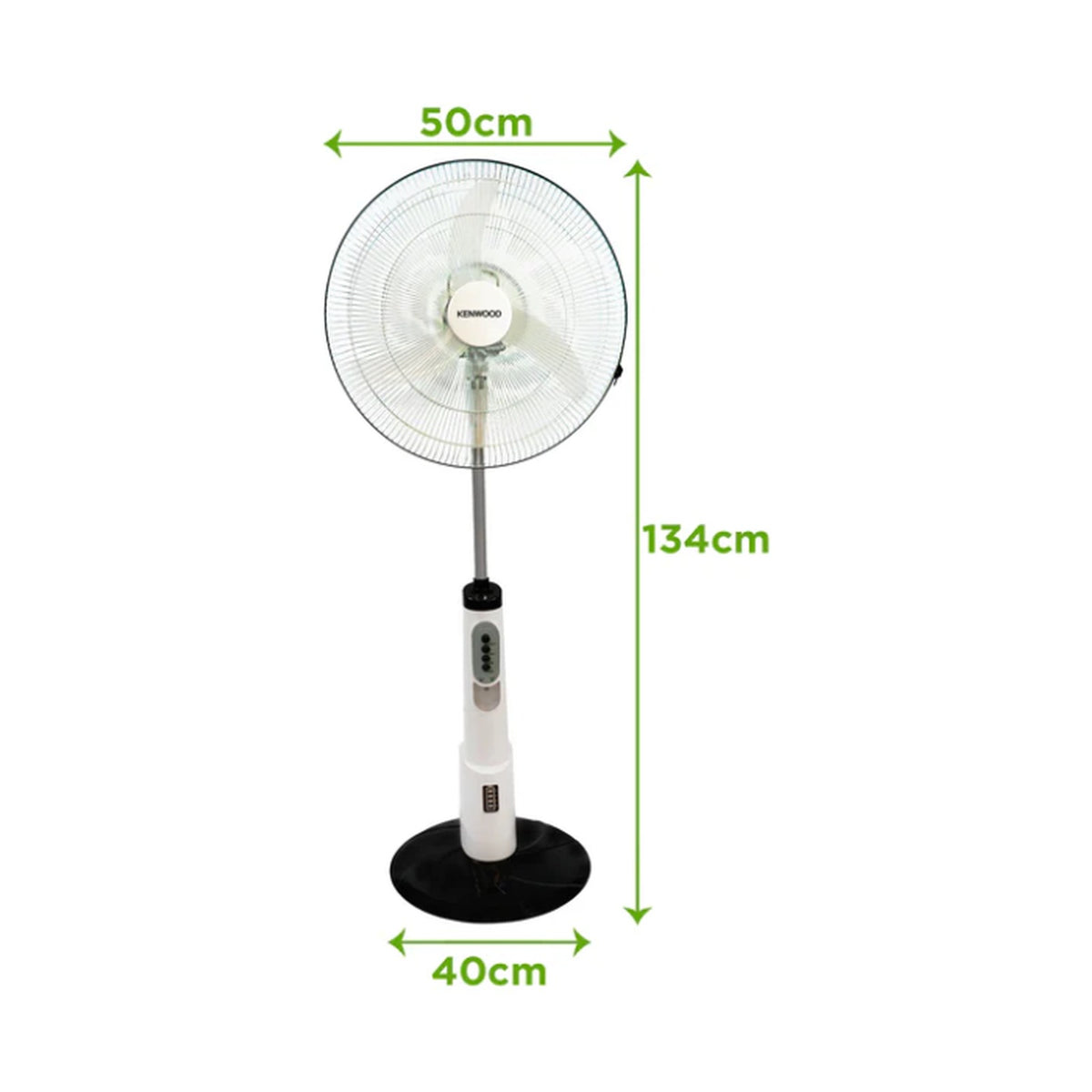 Kenwood Pedestal Fan 40cm White with Rechargeable Battery IFP95.000WH