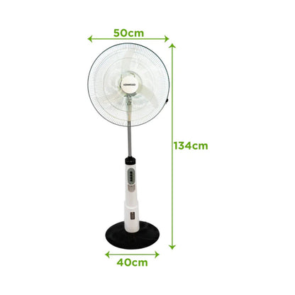 Kenwood Pedestal Fan 40cm White with Rechargeable Battery IFP95.000WH