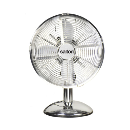 Salton Chrome Desk Fan - 25cm SDF01