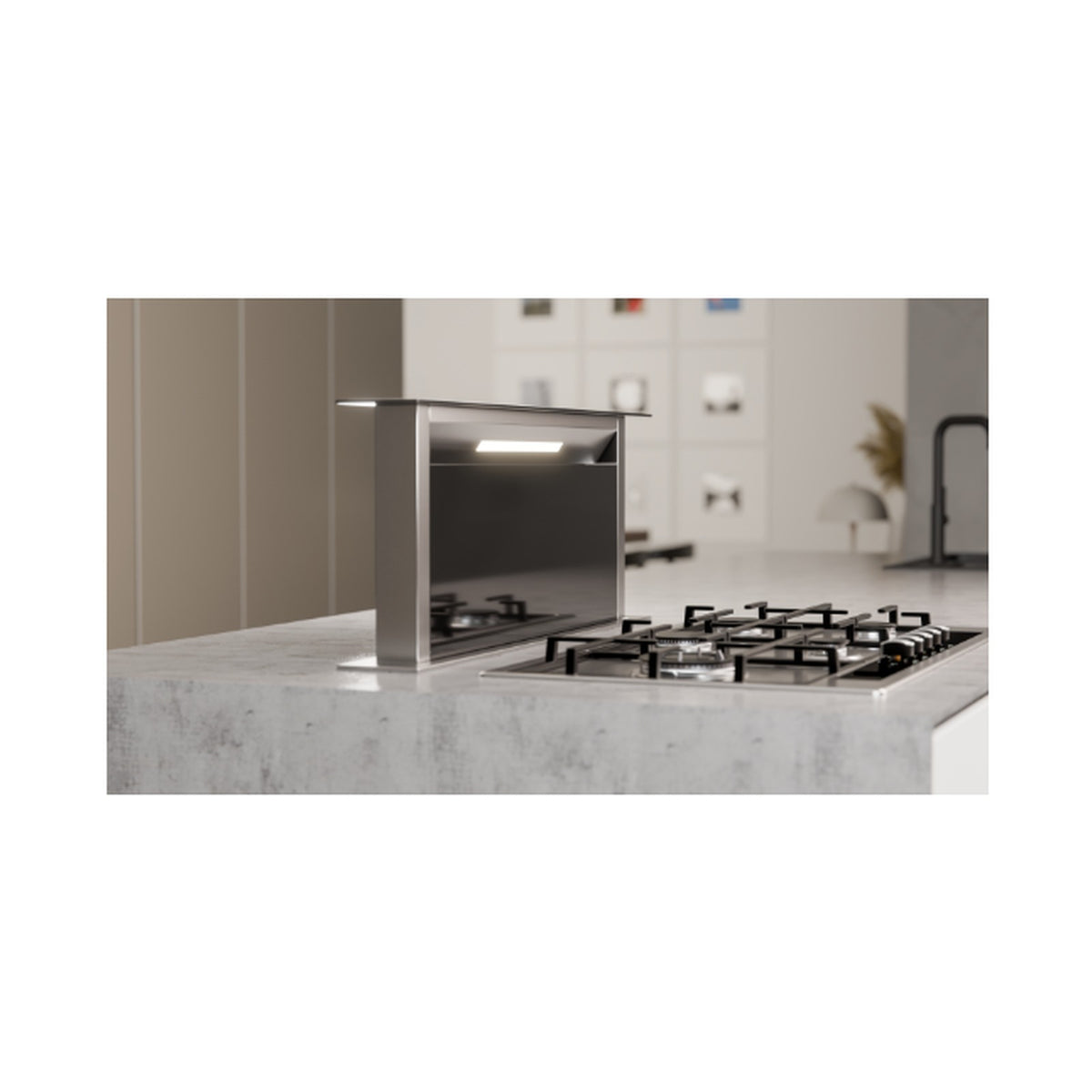 Falco 90Cm Down Draft Glass Extractor FAL-90-DDG-BG