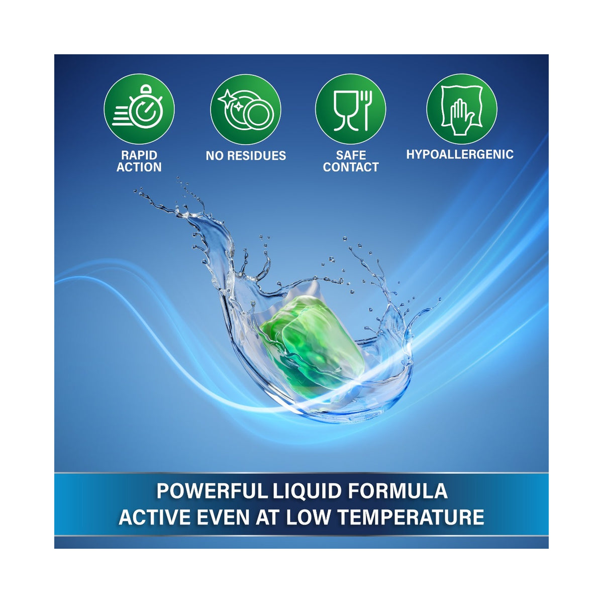 Care + Protect Triple Power Pods (6x), limescale remover and degreaser for washing machine & dishwasher