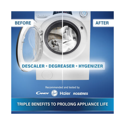 Care + Protect Triple Power Pods (6x), limescale remover and degreaser for washing machine & dishwasher