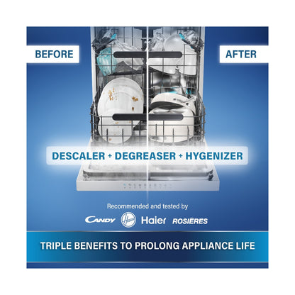 Care + Protect Triple Power Pods (6x), limescale remover and degreaser for washing machine & dishwasher