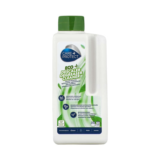 Care + Protect ECO+ 3 in 1 Liquid (250ml) universal descaler, degreaser and sanitizer for dishwashers and washing machines