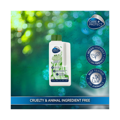 Care + Protect ECO+ 3 in 1 Liquid (250ml) universal descaler, degreaser and sanitizer for dishwashers and washing machines