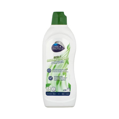 Care + Protect ECO+ All-in-one dishwasher gel (650ml) degreaser, rinse aid, salt and odorneutralizer
