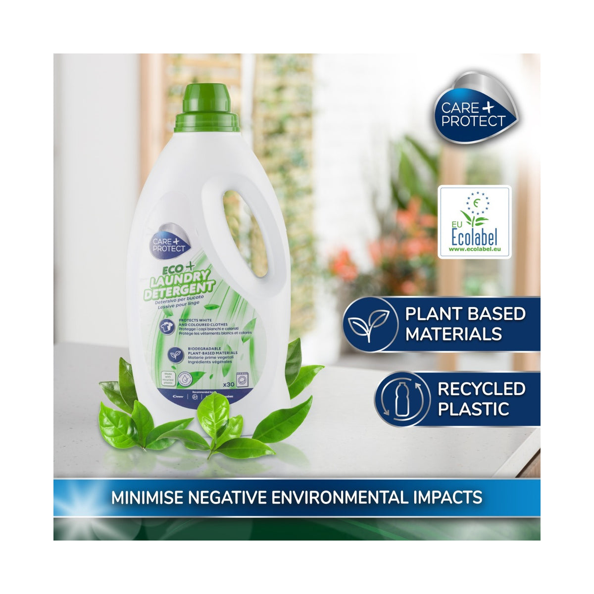 Care + Protect ECO+ Laundry Detergent (1,5L) for hand and machine laundry