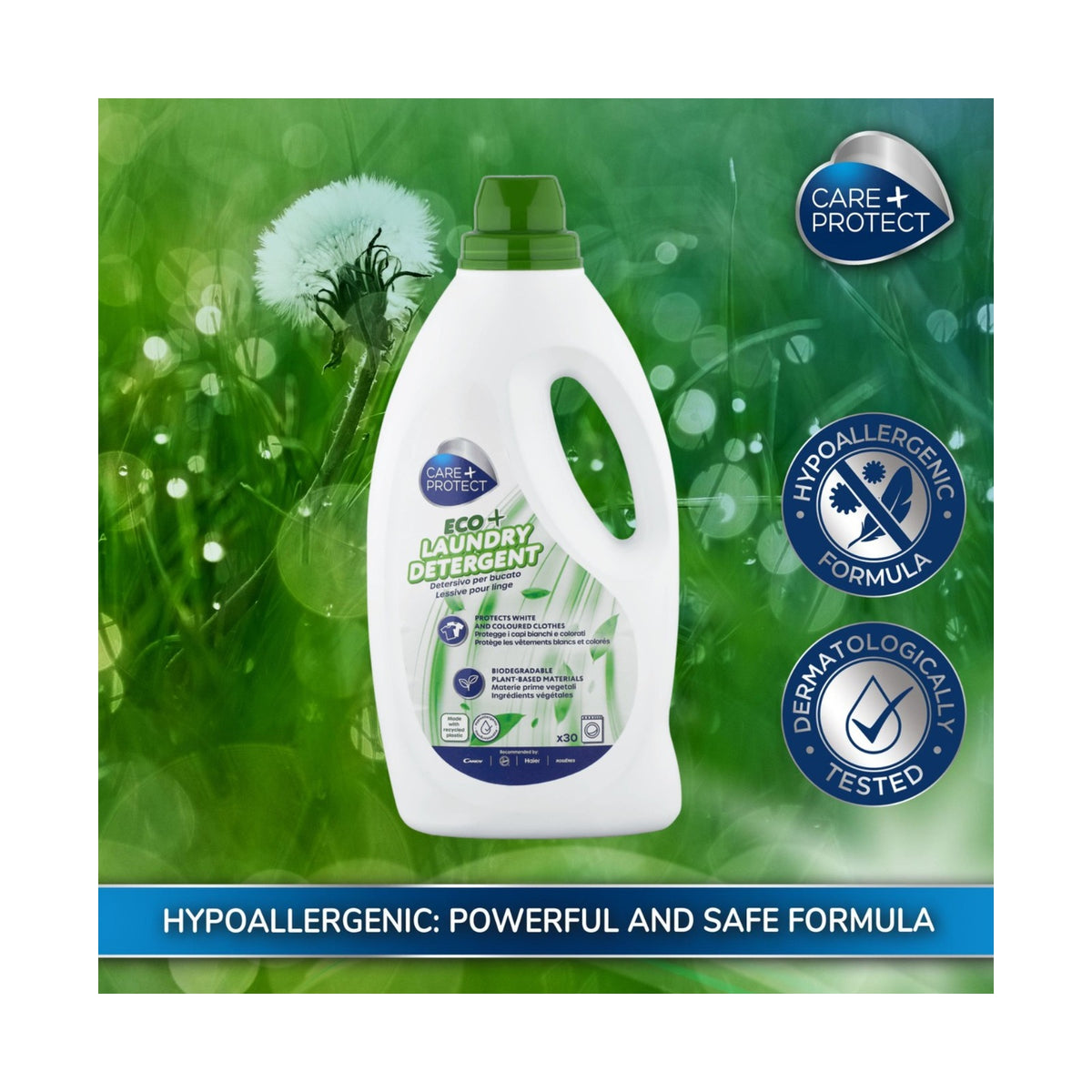Care + Protect ECO+ Laundry Detergent (1,5L) for hand and machine laundry