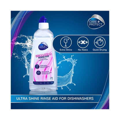 Care + Protect Ultra Shine Dishwasher Rinse Aid (500ml)