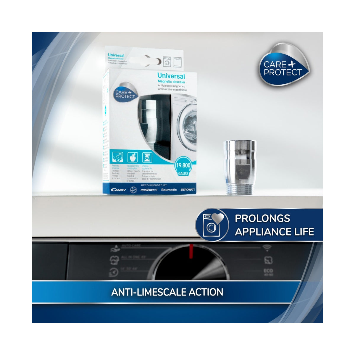 Care + Protect Magnetic Descaler for Anti-Limescale 