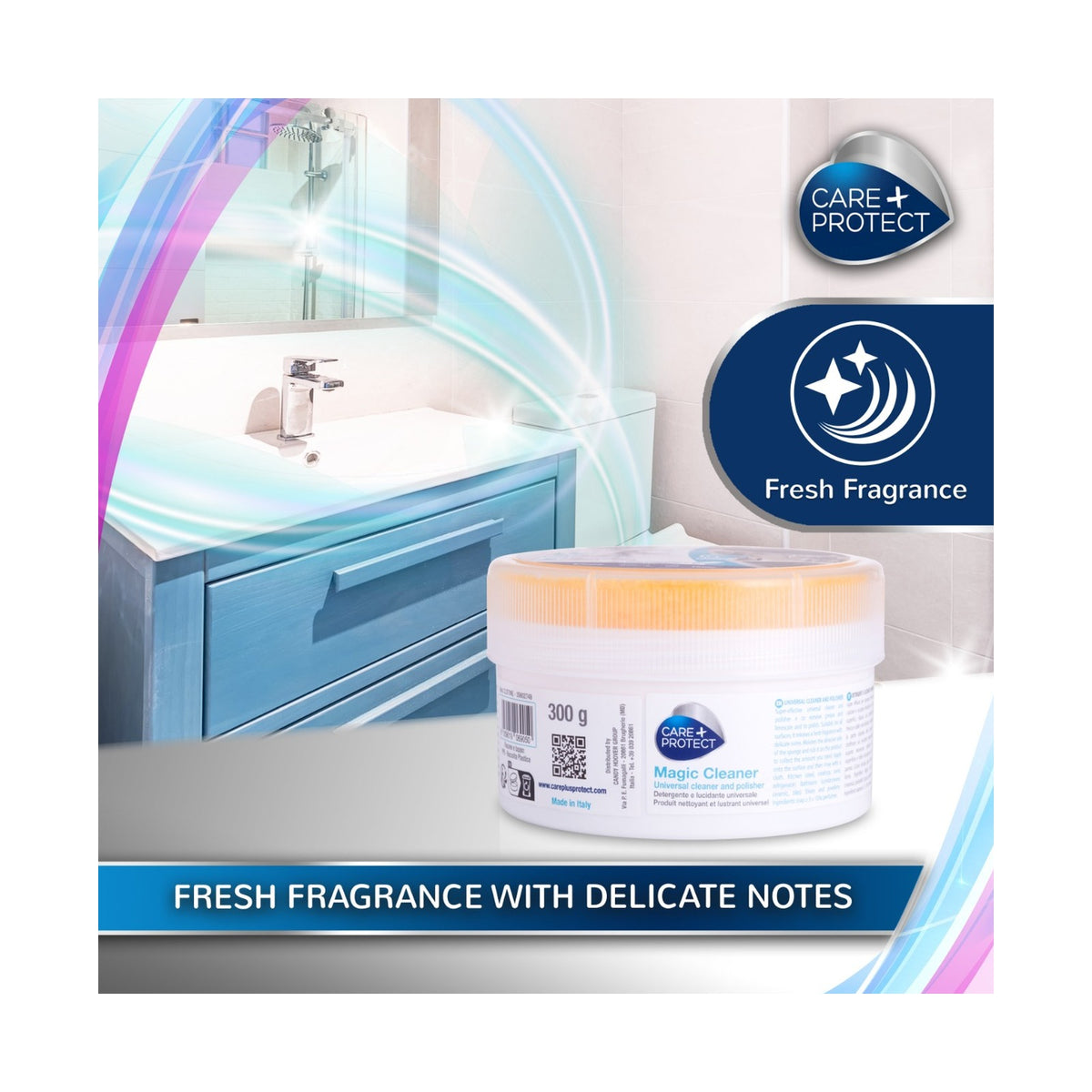 Care + Protect Universal Cleaner & Polisher (300g) for all surfaces